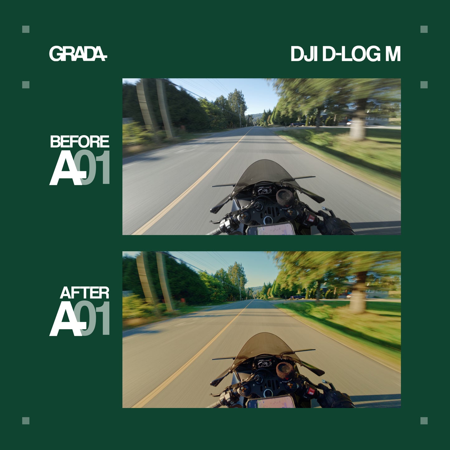 GRADA A01 LUT - DJI D-LOG M
