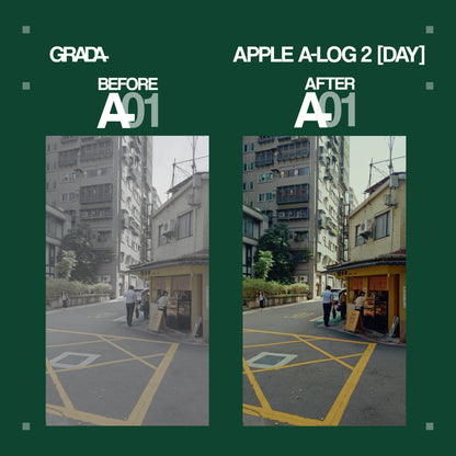 GRADA A01 LUT - APPLE LOG 2 DAY & NIGHT BUNDLE