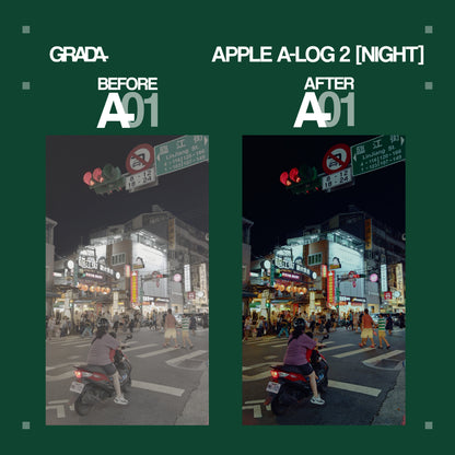 GRADA A01 LUT - APPLE LOG 2 DAY & NIGHT BUNDLE