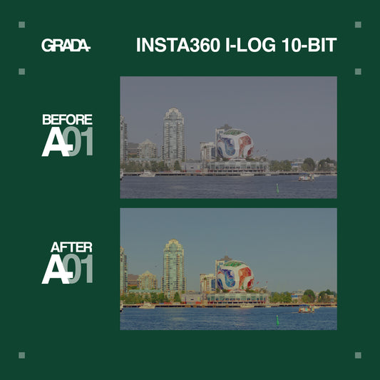 GRADA A01 LUT - INSTA360 I-LOG 10-BIT